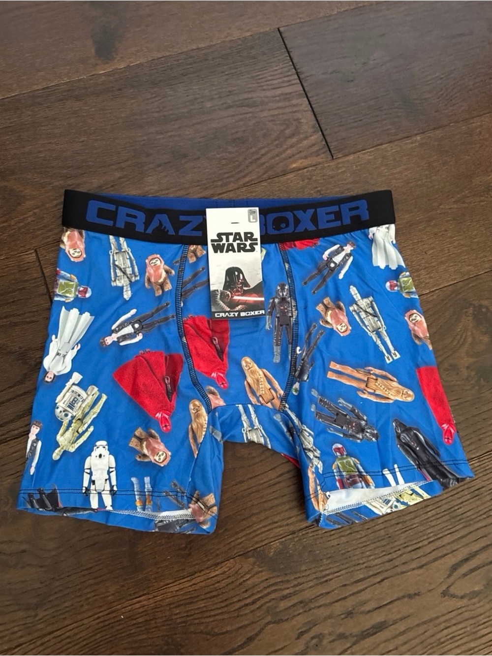 Crazy Boxer Star Wars Men's Blue Character Boxer Briefs